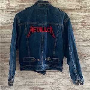 Vintage Metallica Band Jean Jacket